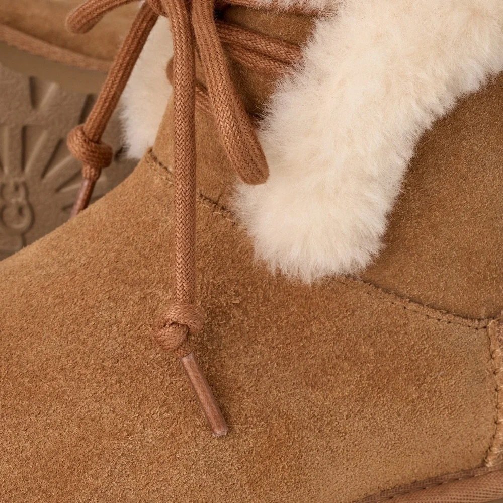 UGG Classic Mini Posy‎ Boots, Chestnut, Size 9
